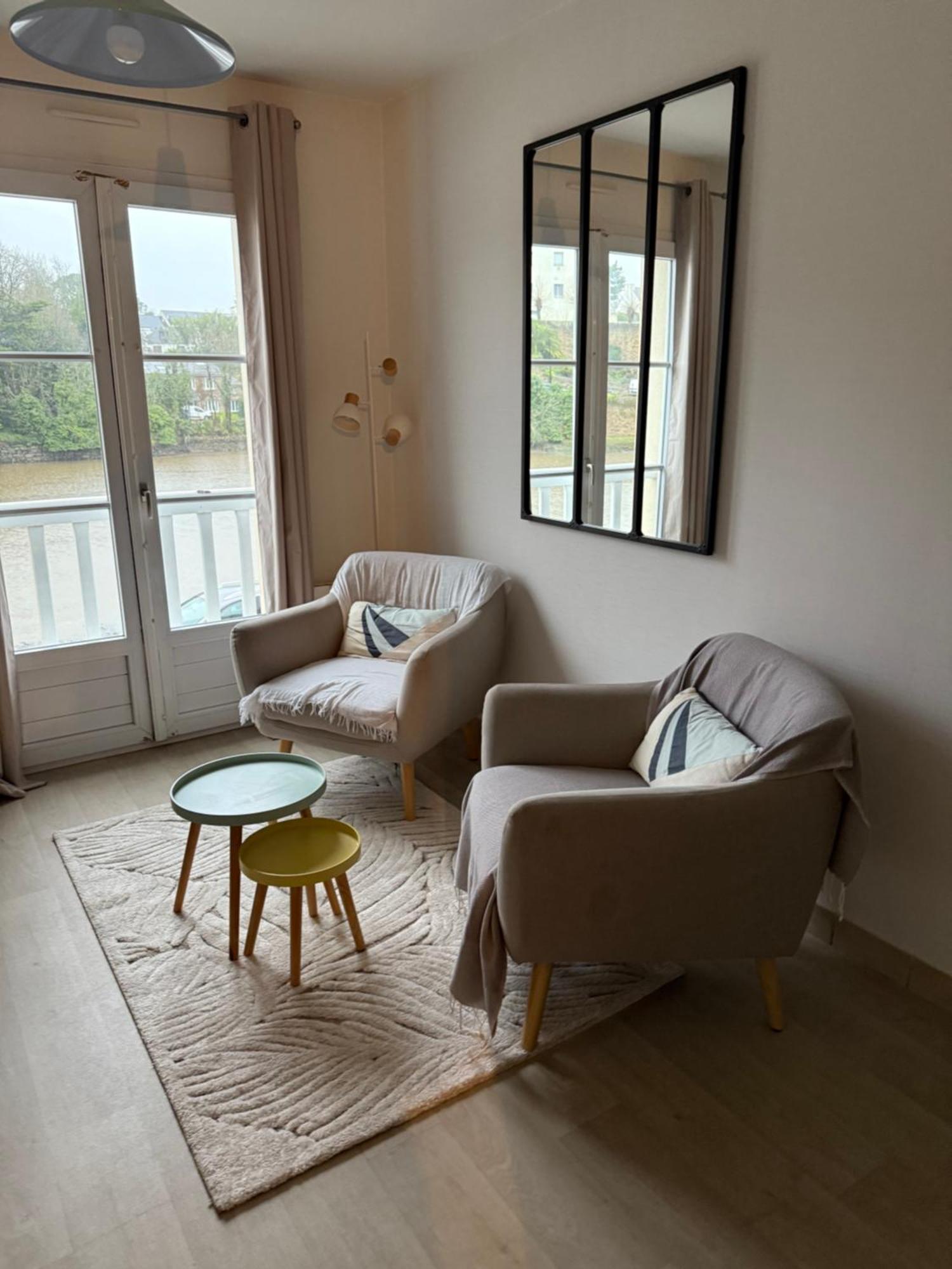 Appartement T2 Vue Sur La Riviere Avec Garage Privatif - Port De Saint-Goustan Auray Eksteriør billede
