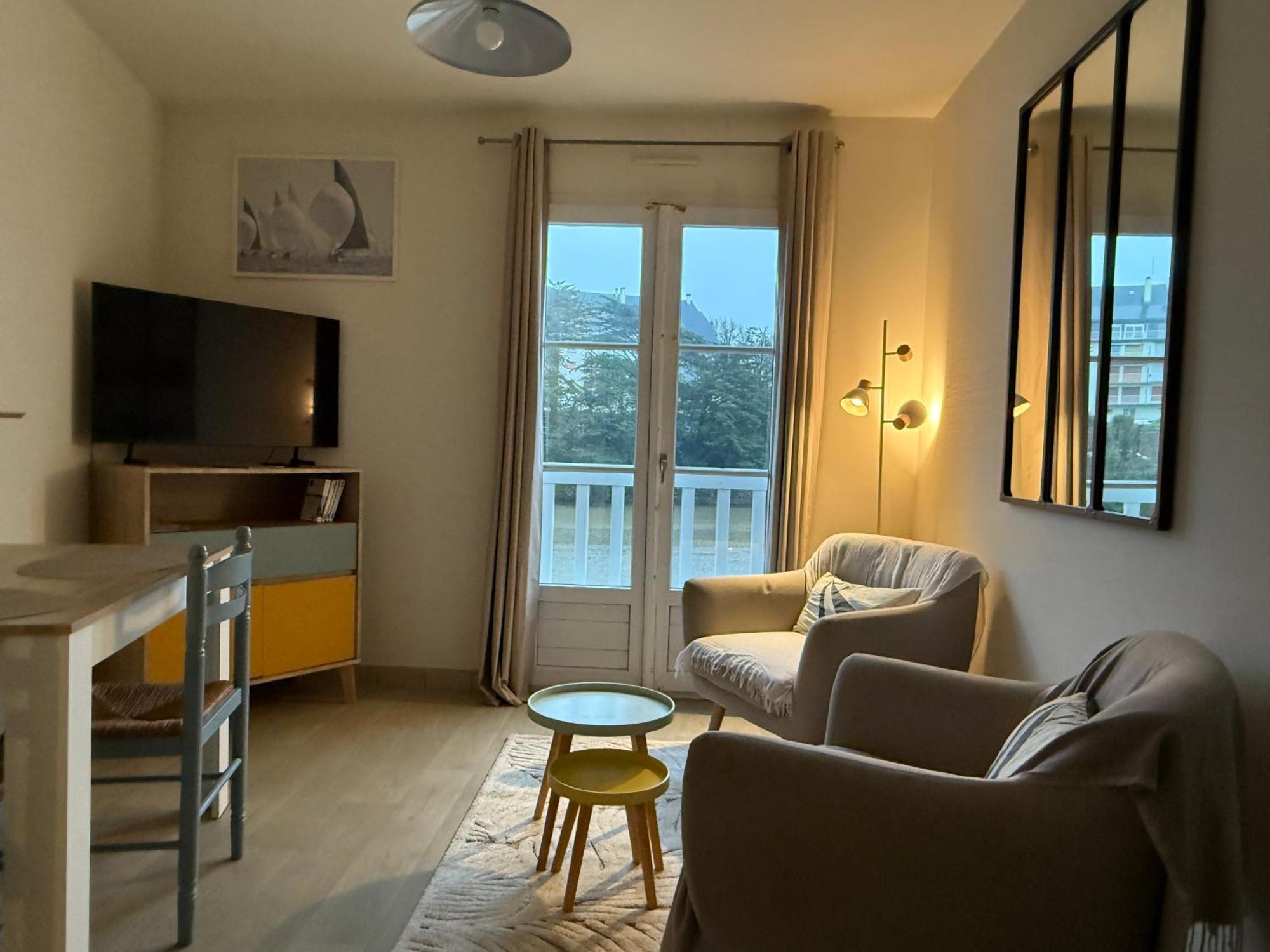 Appartement T2 Vue Sur La Riviere Avec Garage Privatif - Port De Saint-Goustan Auray Eksteriør billede